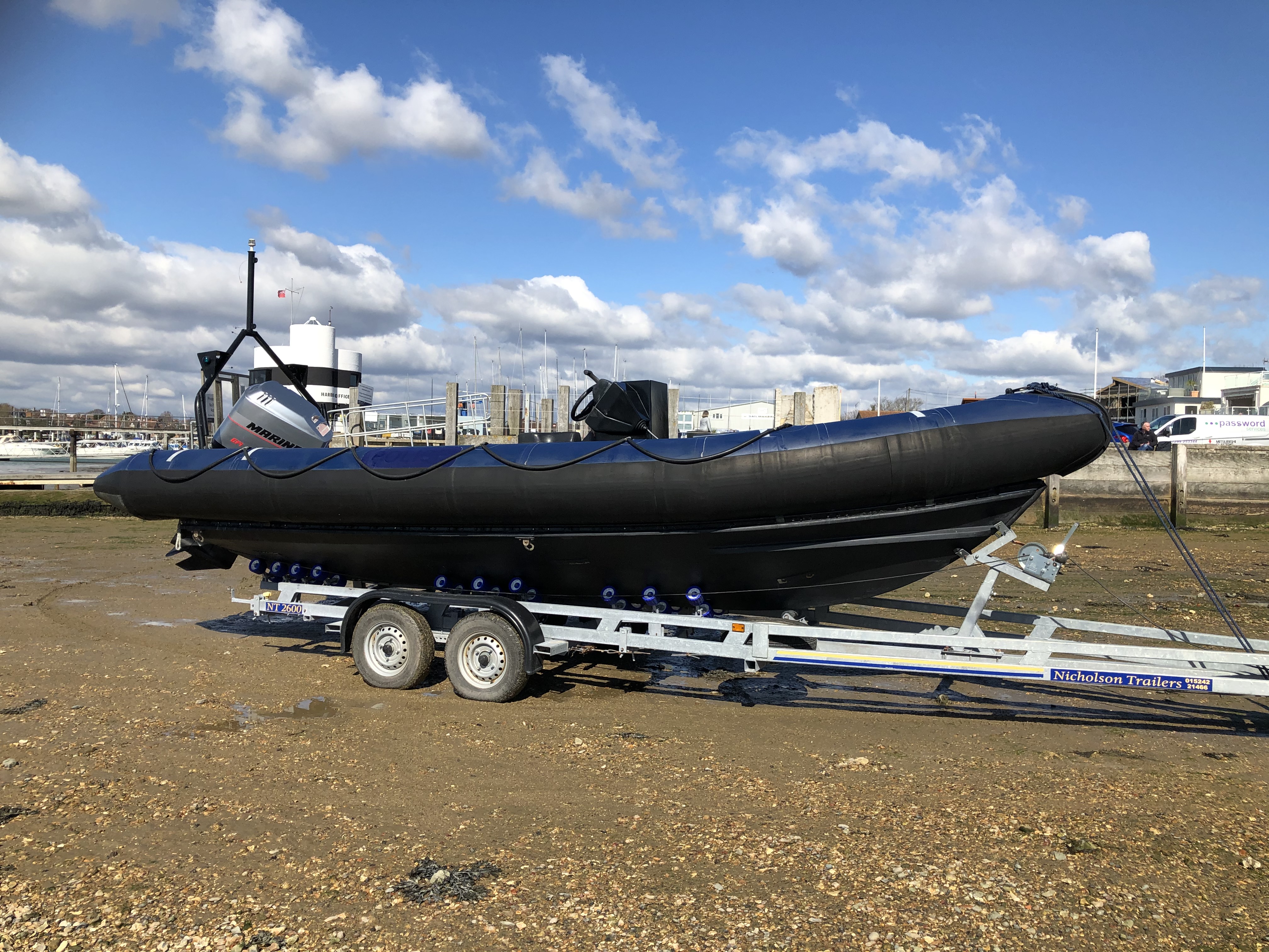 Stock boat at Auto Marine Services
